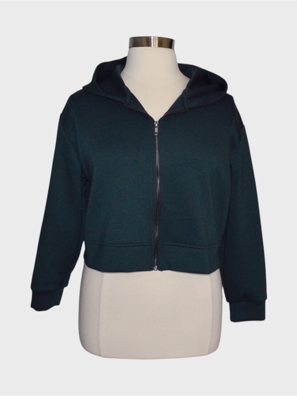 A New Day Cropped Full Zip Hoodie